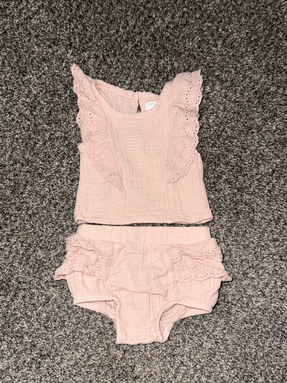 Grayson Mini Pink Ruffle Two-Piece Set